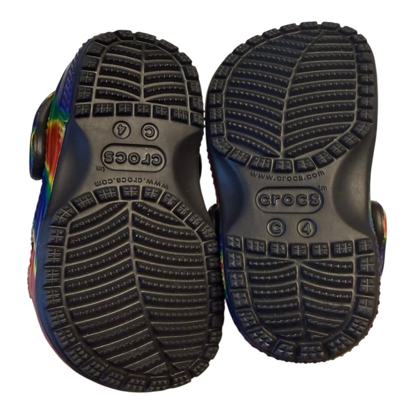 Crocs Classic Solarized Tie Dye Clogs-Size 4 toddlers - Picture 3 of 4